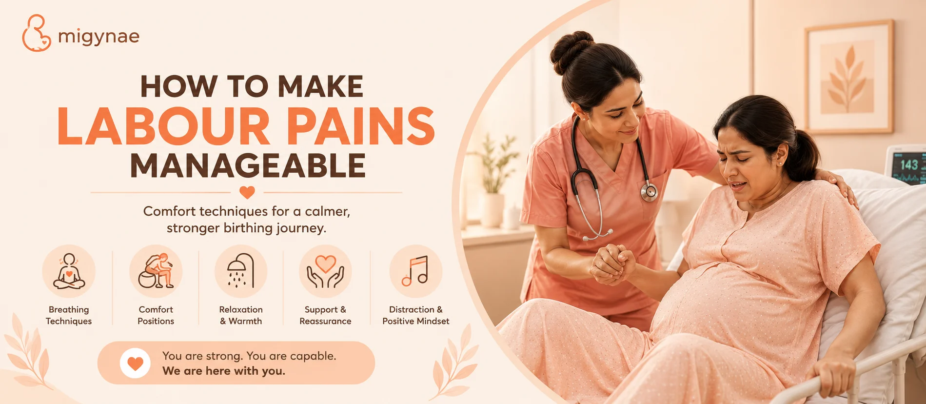 How to make labour pains manageable — breathing, positions, relaxation and support techniques | MiGynae