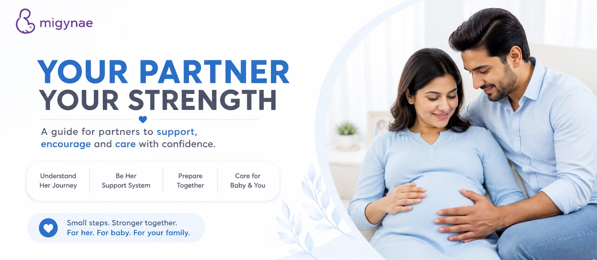 Partner pregnancy guide — understand her journey, be her support system and prepare together | MiGynae