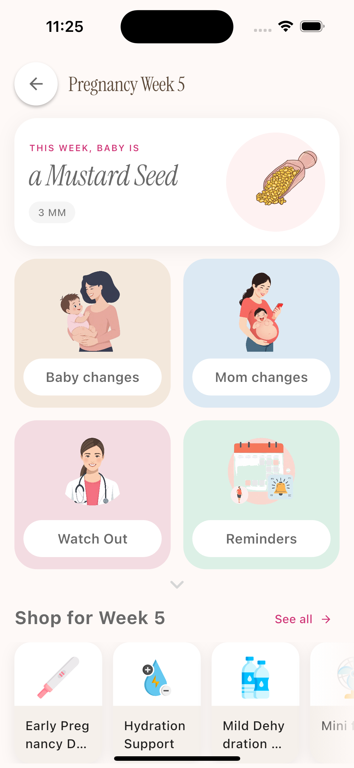 MiGynae pregnancy week tracker